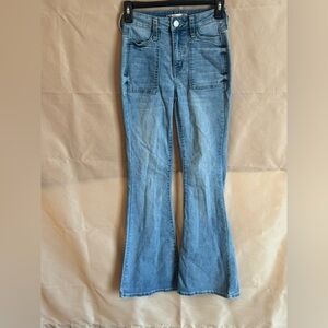 SO Blue High Rise Flare Jeans